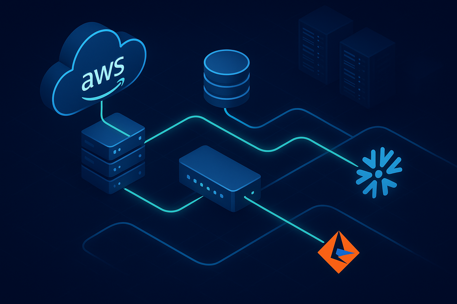 Data pipeline architecture with cloud infrastructure.