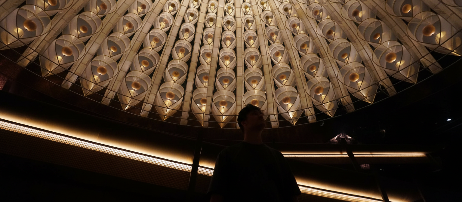 Modern technology workspace with multiple monitors and data visualization